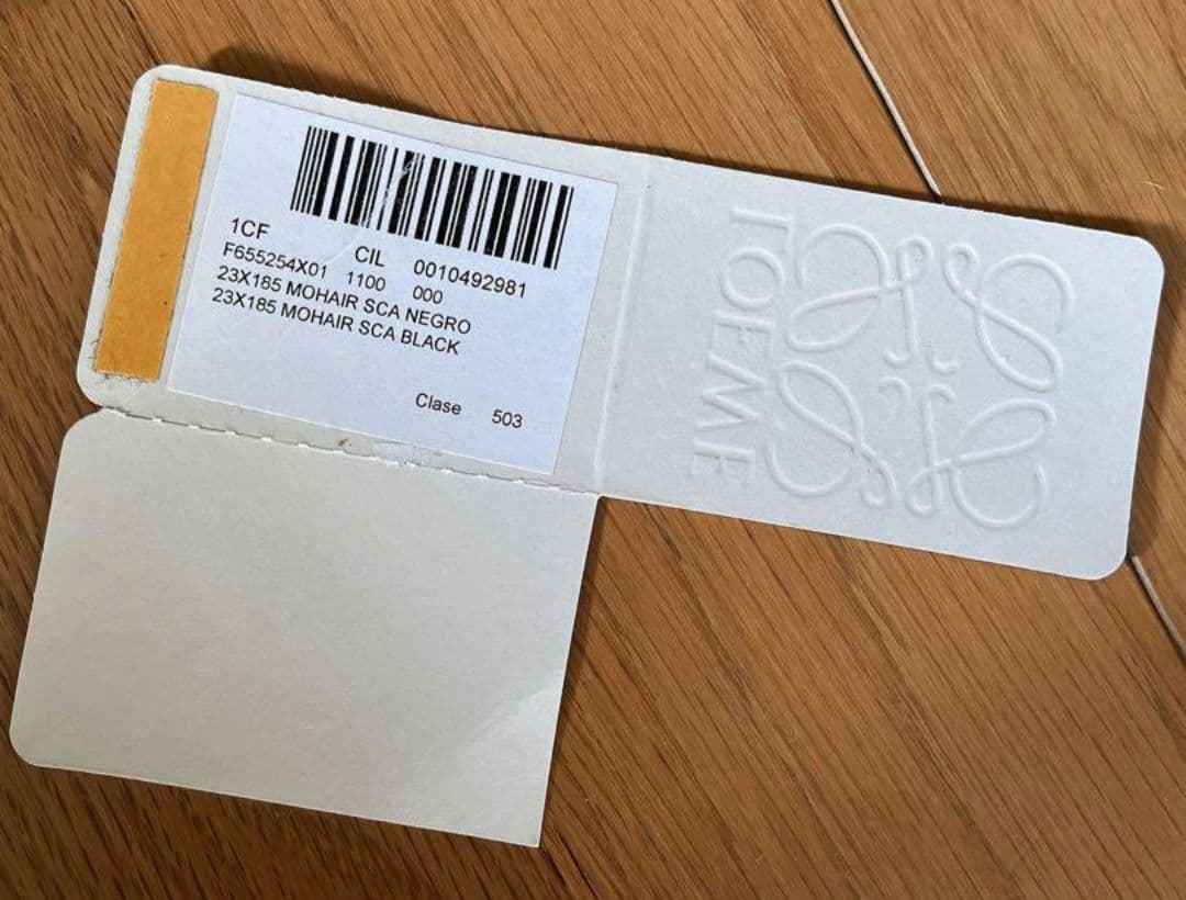 山田涼介着用モデル LOEWE ロエベ モヘアマフラー 黒 ブラック スカーフ