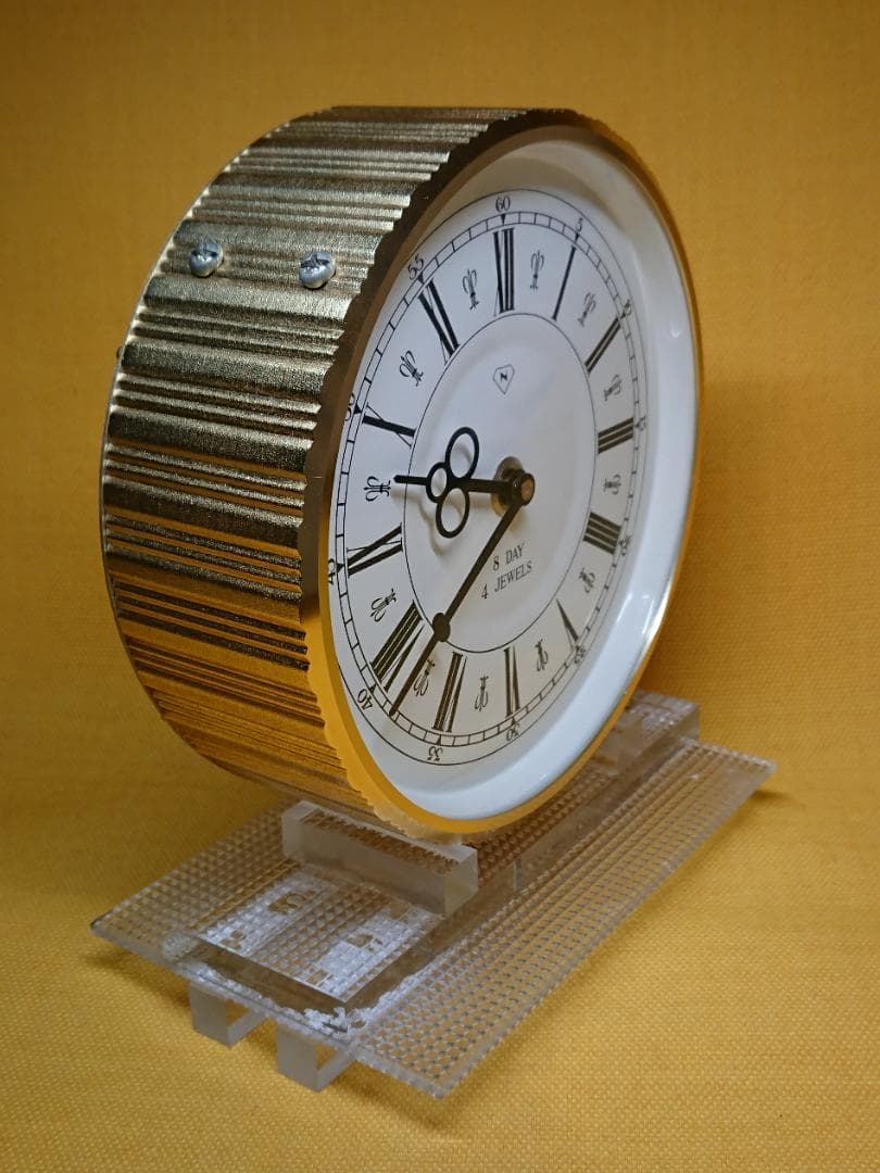 【美品】ニューゲート　機械式　時計　置物　インテリア　工芸品　美術品　A2854