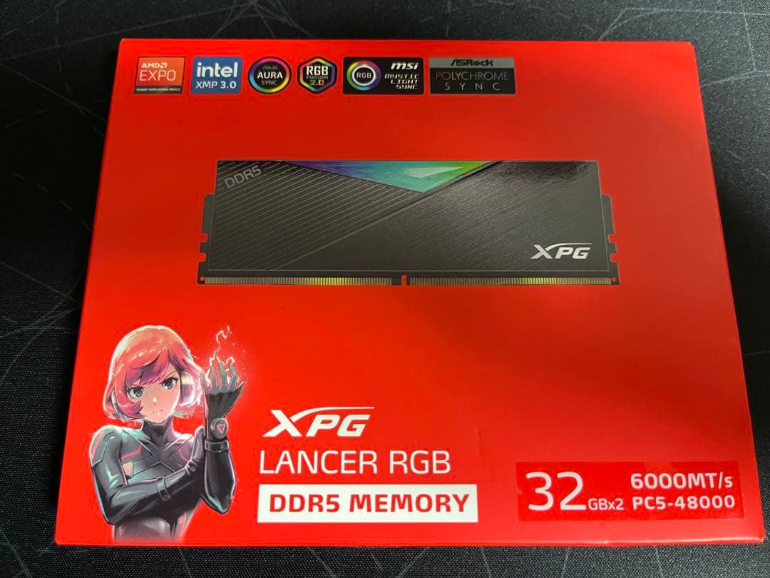 値下中⭐︎XPG 64GB DDR5 PCメモリ(32GB×2枚組)