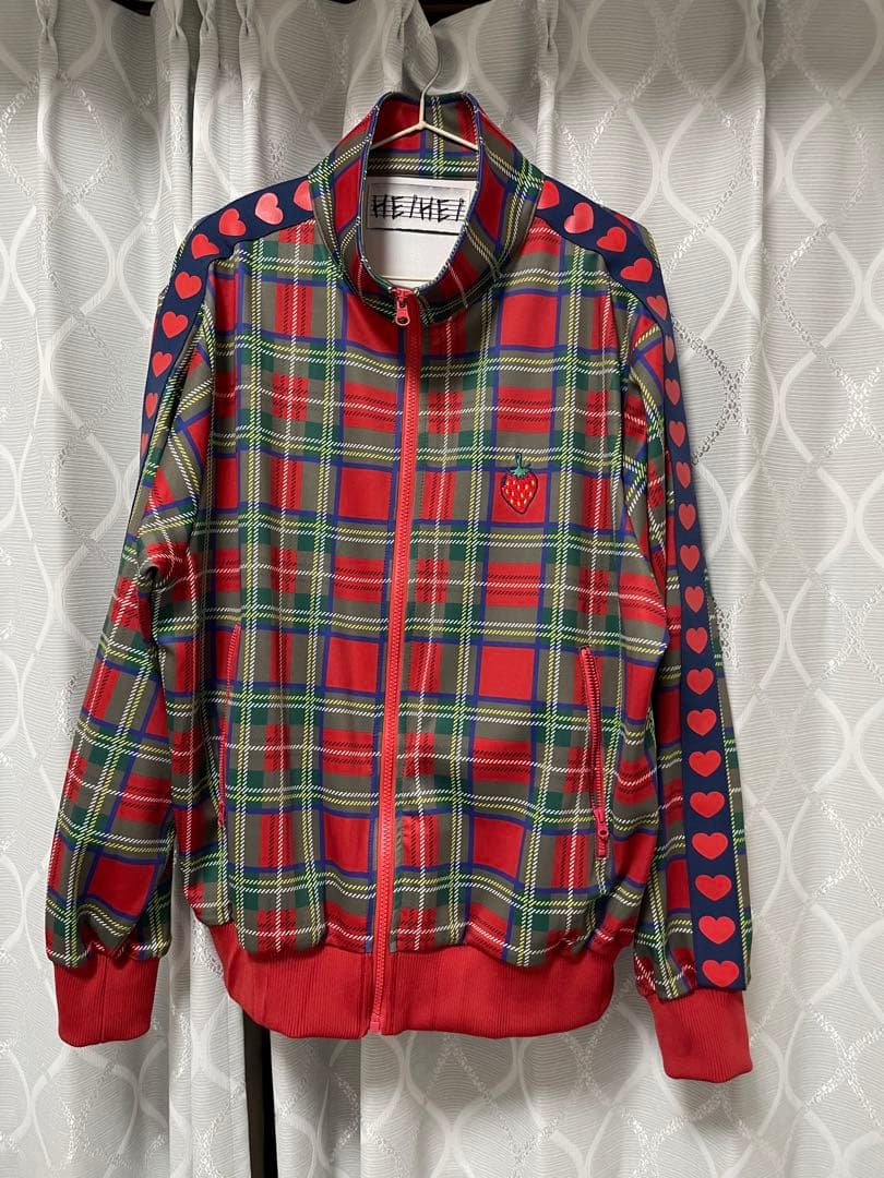 HEIHEI ヘイヘイ トラックジャケット 赤チェック