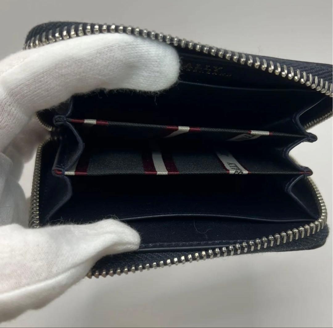 BALLY バリー ラウンドファスナー ミニ財布 ケース カードケース