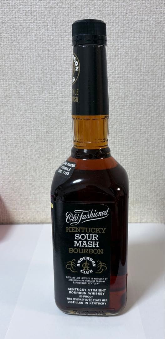 アンダーソンクラブ　１５年　バーボンウイスキー バーボン　750ml 箱付き