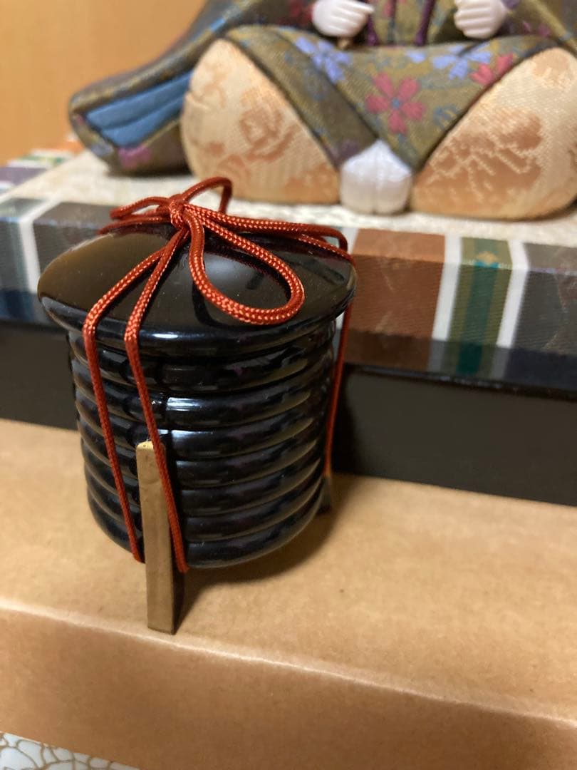 江戸木目込人形　桃山雛　一秀作　新王飾　雛人形