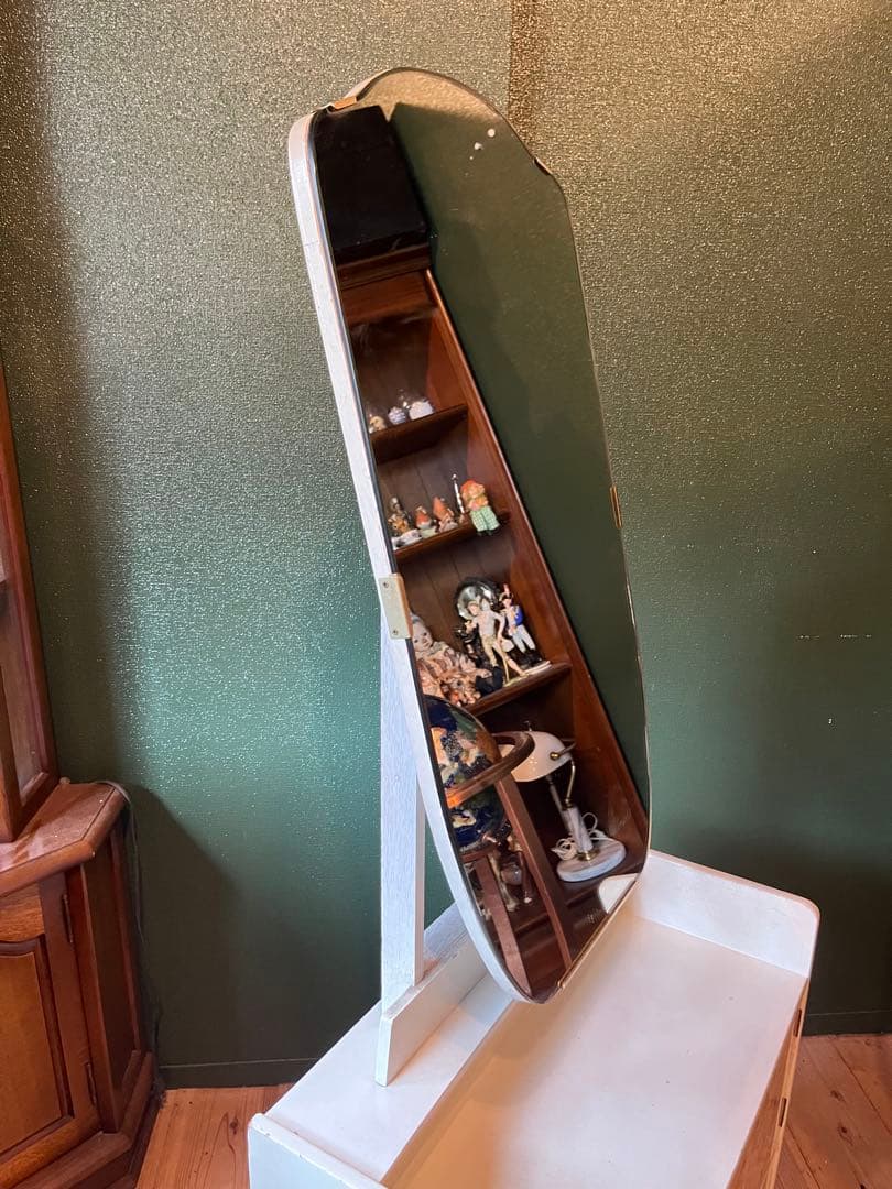 花柄 ドレッサー 鏡台 レトロポップ 昭和レトロ 当時物 インテリア チェスト