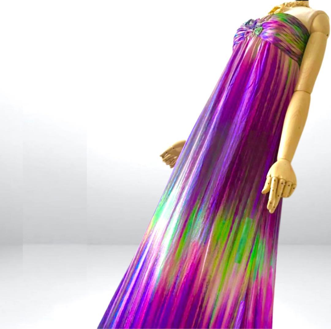 極美品✨◆BCBGMAXAZRIA◆30万 シルク100%マキシドレスワンピース