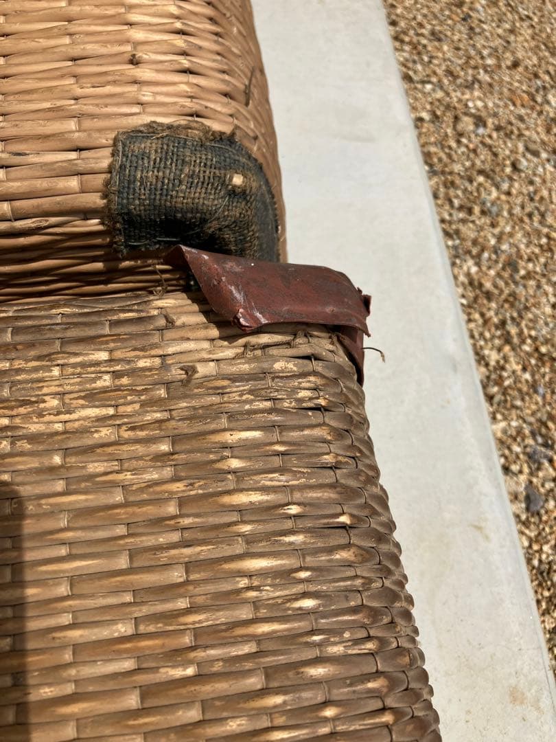 柳行李　 かご 古民具 昭和レトロ 収納