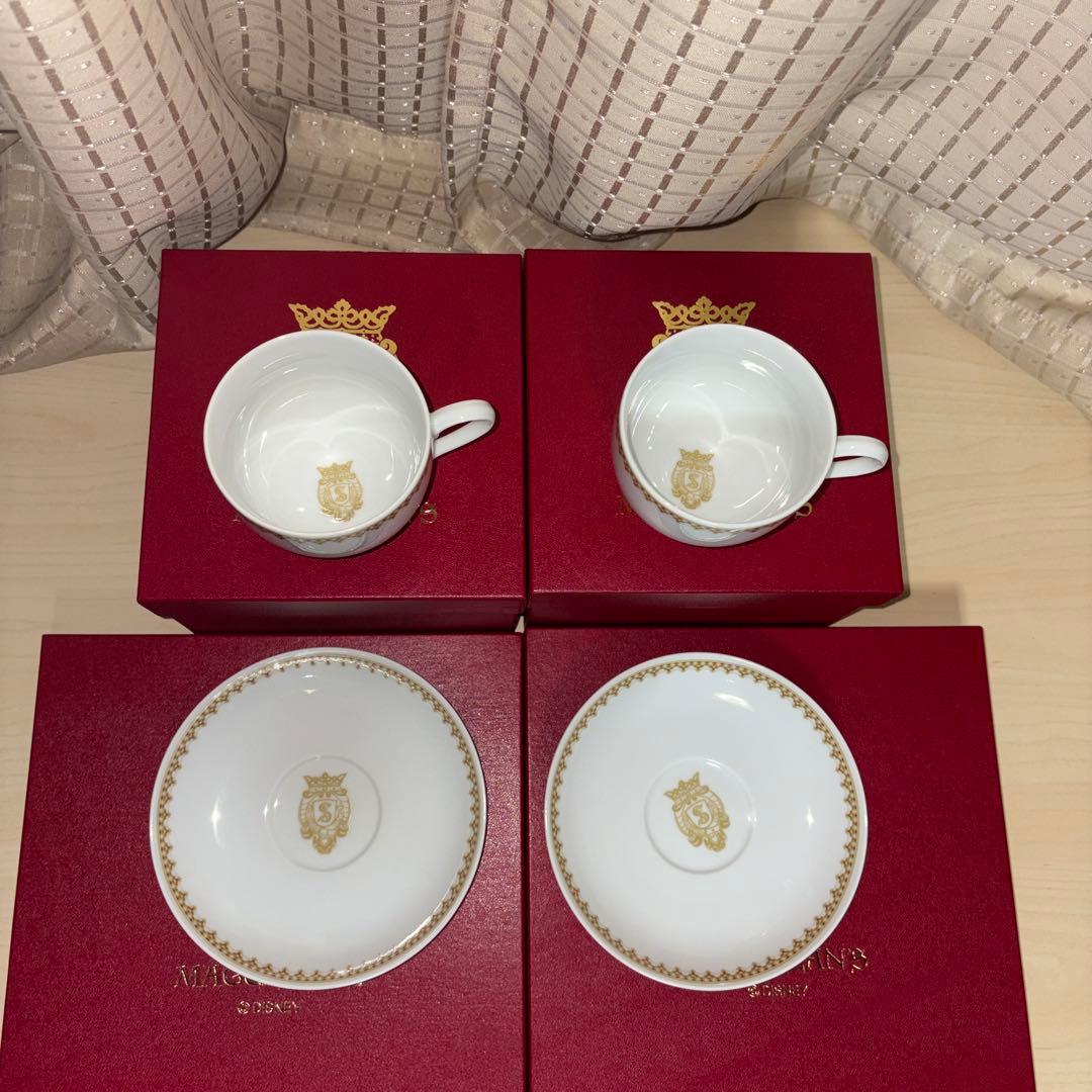 ディズニー TDS マゼランズ 18周年 プレート カップ＆ソーサー 2点x2