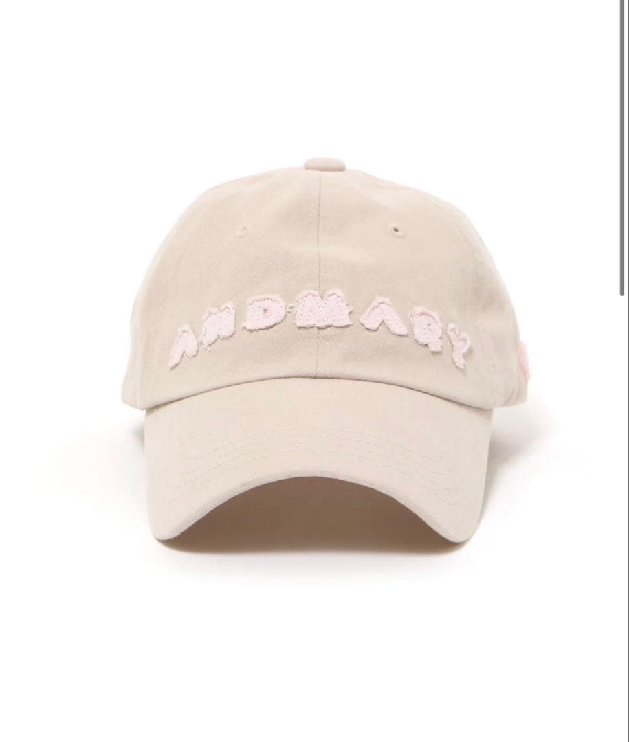 帽子 Mary logo cap andmary