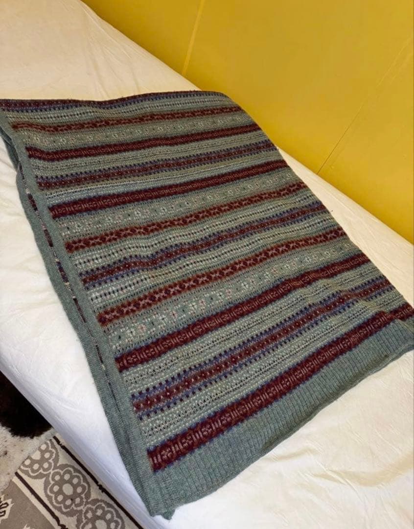 ラルフローレンスローブランケット ノルディックボーダー明日まで¥5,000オフ