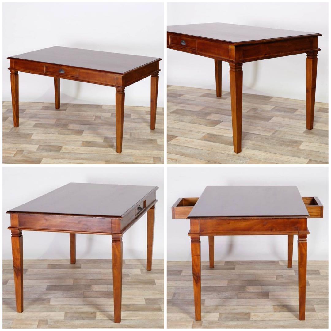 K 新品 アジアン ダイニングテーブル L カフェ アンティーク カントリー