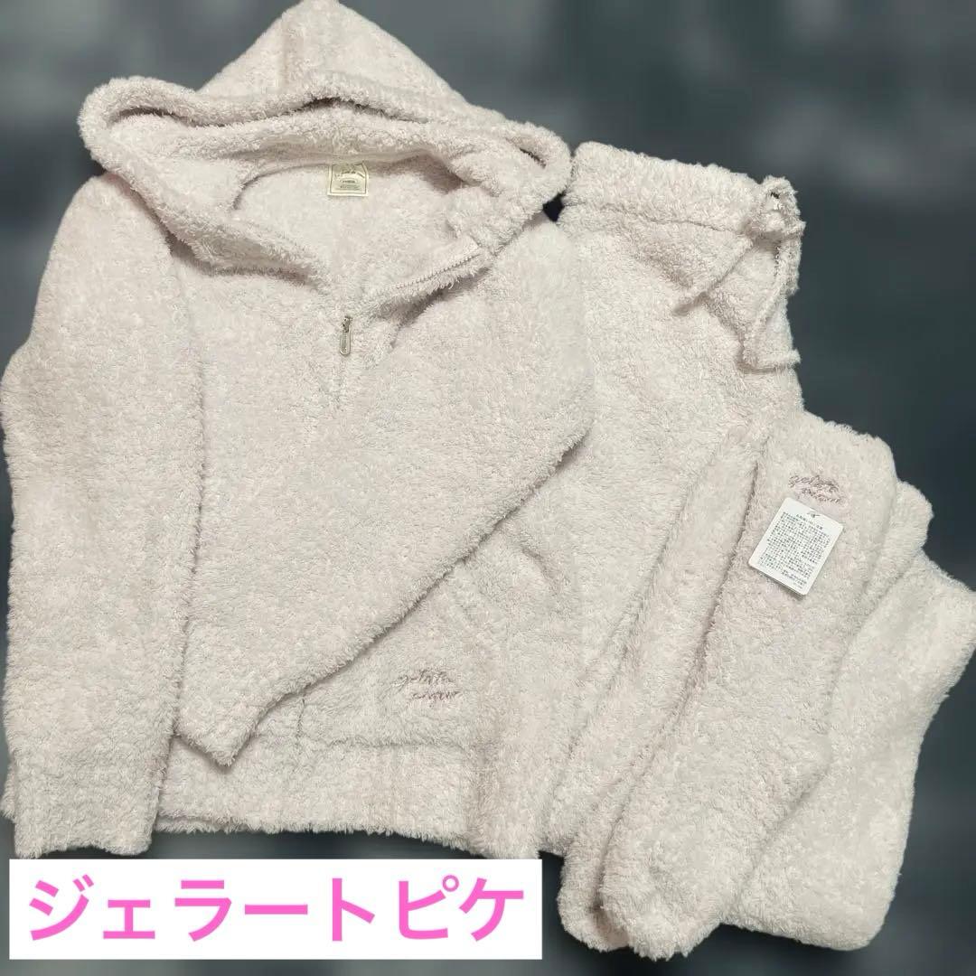 美品 ジェラートピケ ルームウェア 3点セット モコモコ ピンク 2023 福袋