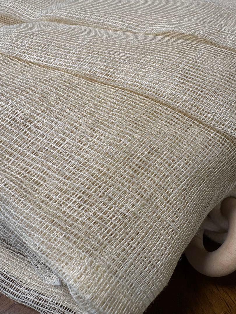 ルカ様用 ヘンプ　麻　からみ織り　蚊帳　ベッド用蚊帳　フレーム無し　菊屋
