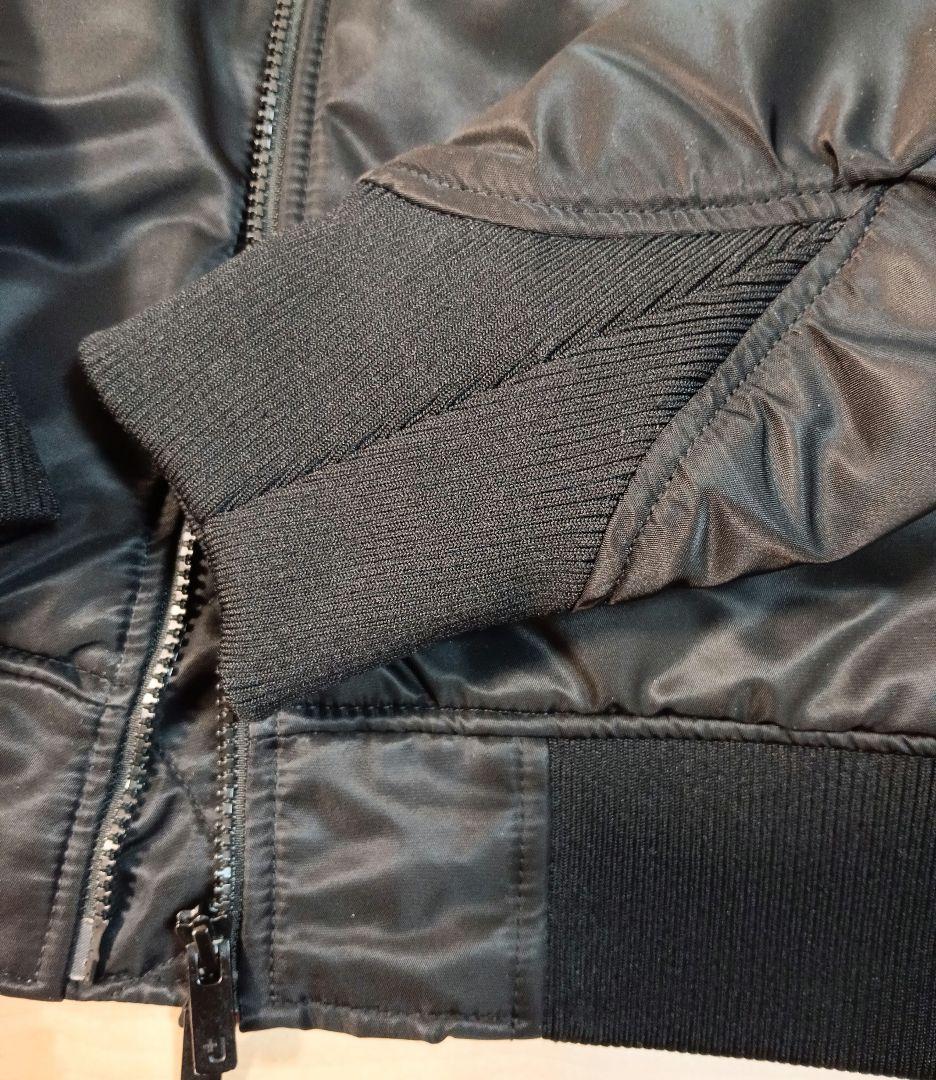 美品ユニクロ+J ハイブリッドダウンオーバーサイズMA-1ブルゾン M ブラック