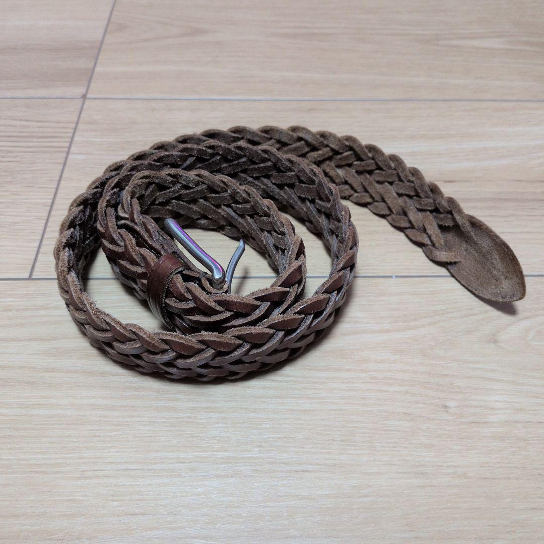 ホワイトハウスコックス WHC メッシュベルト サイズ：32/75 ブラウン