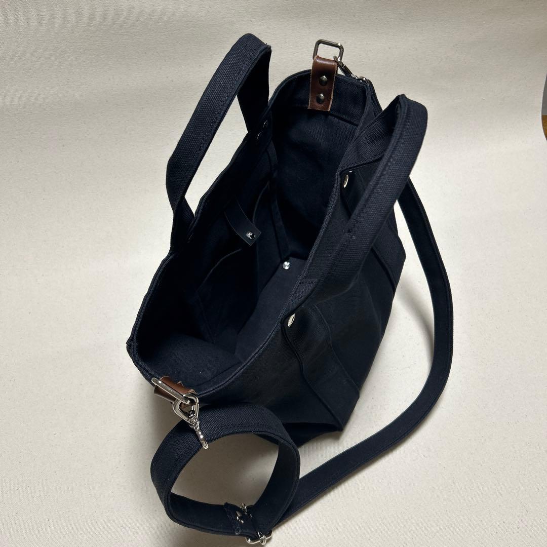 倉敷帆布黒 キャンバス トートバッグ