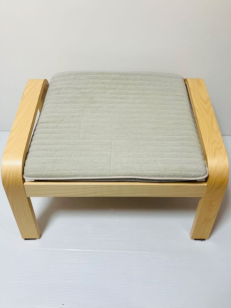 IKEA イケア POÄNG ポエング チェア＋オットマン セット 木製フレーム