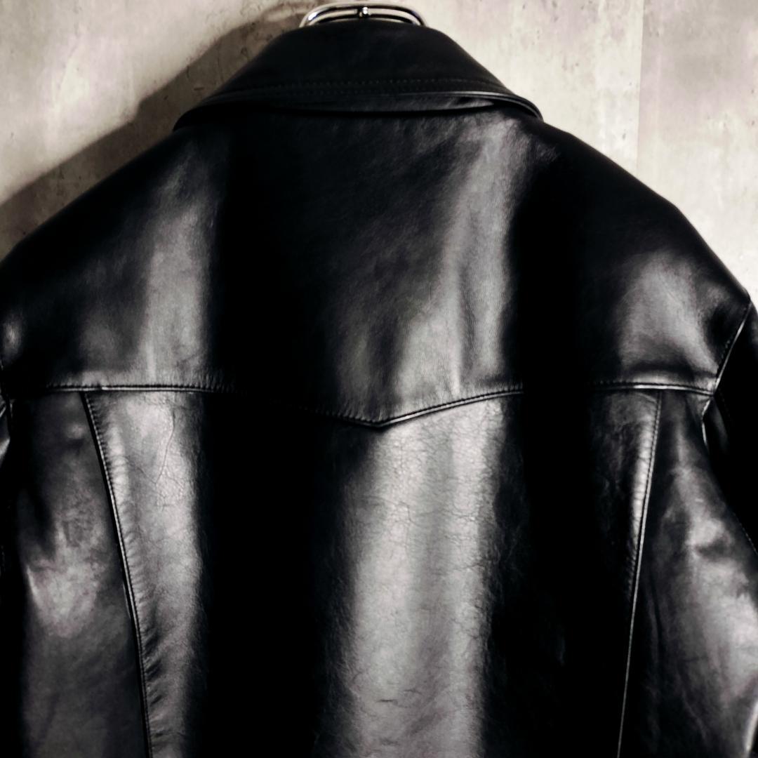 美品★ロットワイラー カウレザー 本革 ダブルライダースジャケット M 日本製
