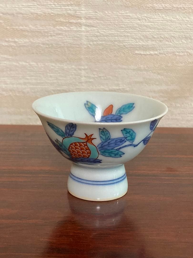 今右衛門　錦柘榴絵酒器