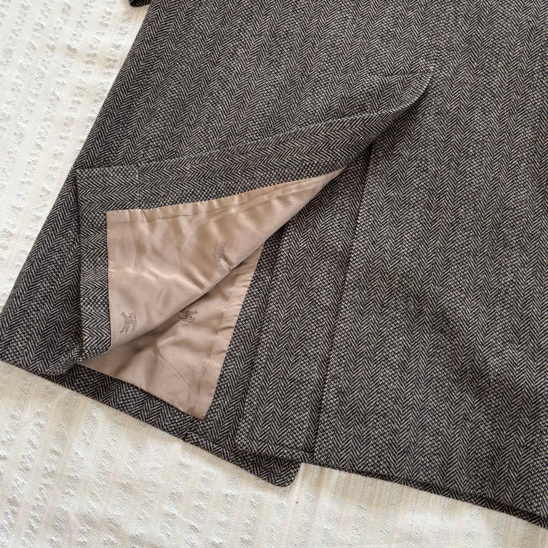 ⭐︎入手困難　バーバリー　ヘリンボーン　バルマカーンコート　カシミヤ　裏地総柄