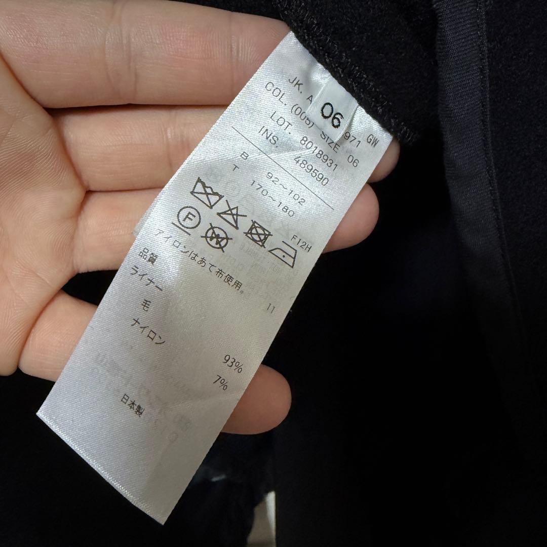 N-861 ATON エイトン　ショートモッズコート　ライナー付　6 ブラック