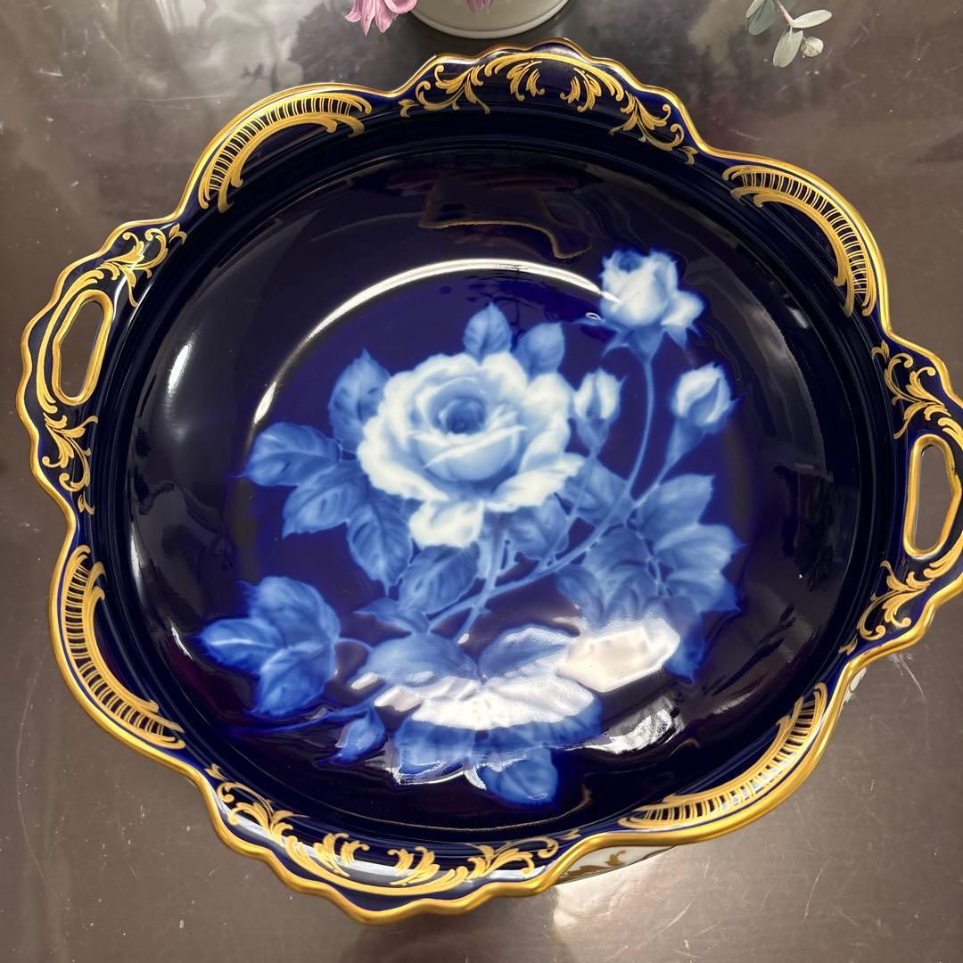 Noritake 限定版 青いバラの鉢皿