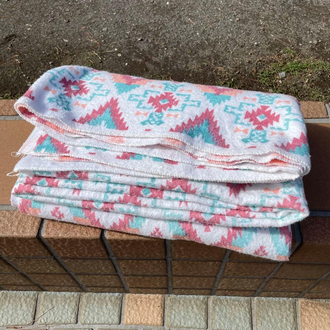 貴重！70's〜アメリカアンティーク　ネイティブ柄マット　USAヴィンテージ雑貨