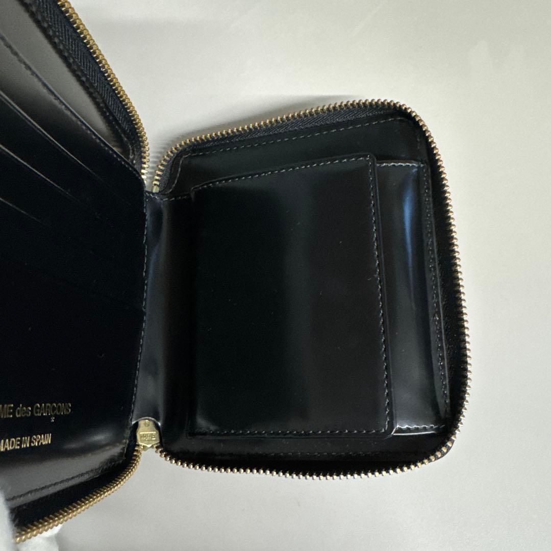 コムデギャルソン ポルカドット L字 ジップ 二つ折り財布