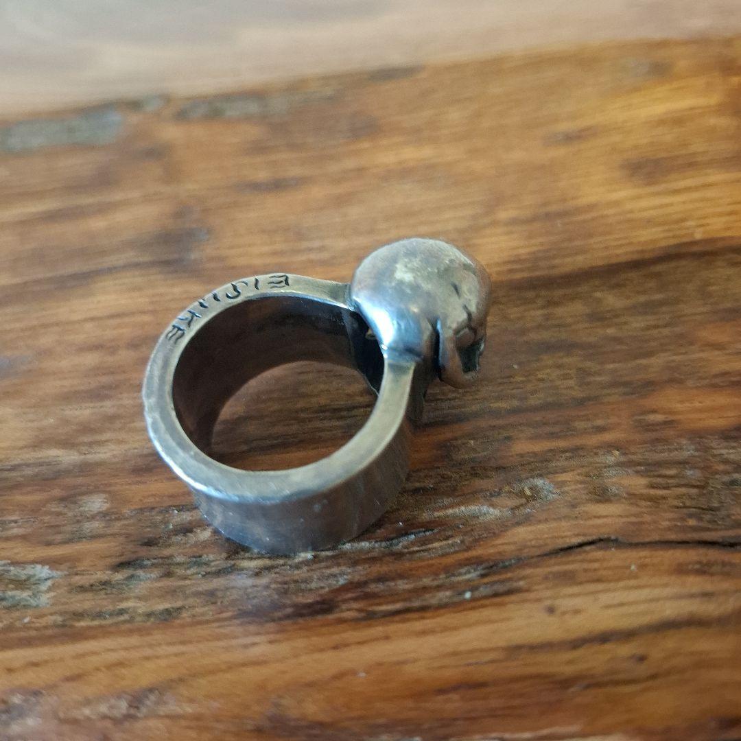 ベ*タ様 ストップライトスカルリング18金目21号　的を絞って生きろ！