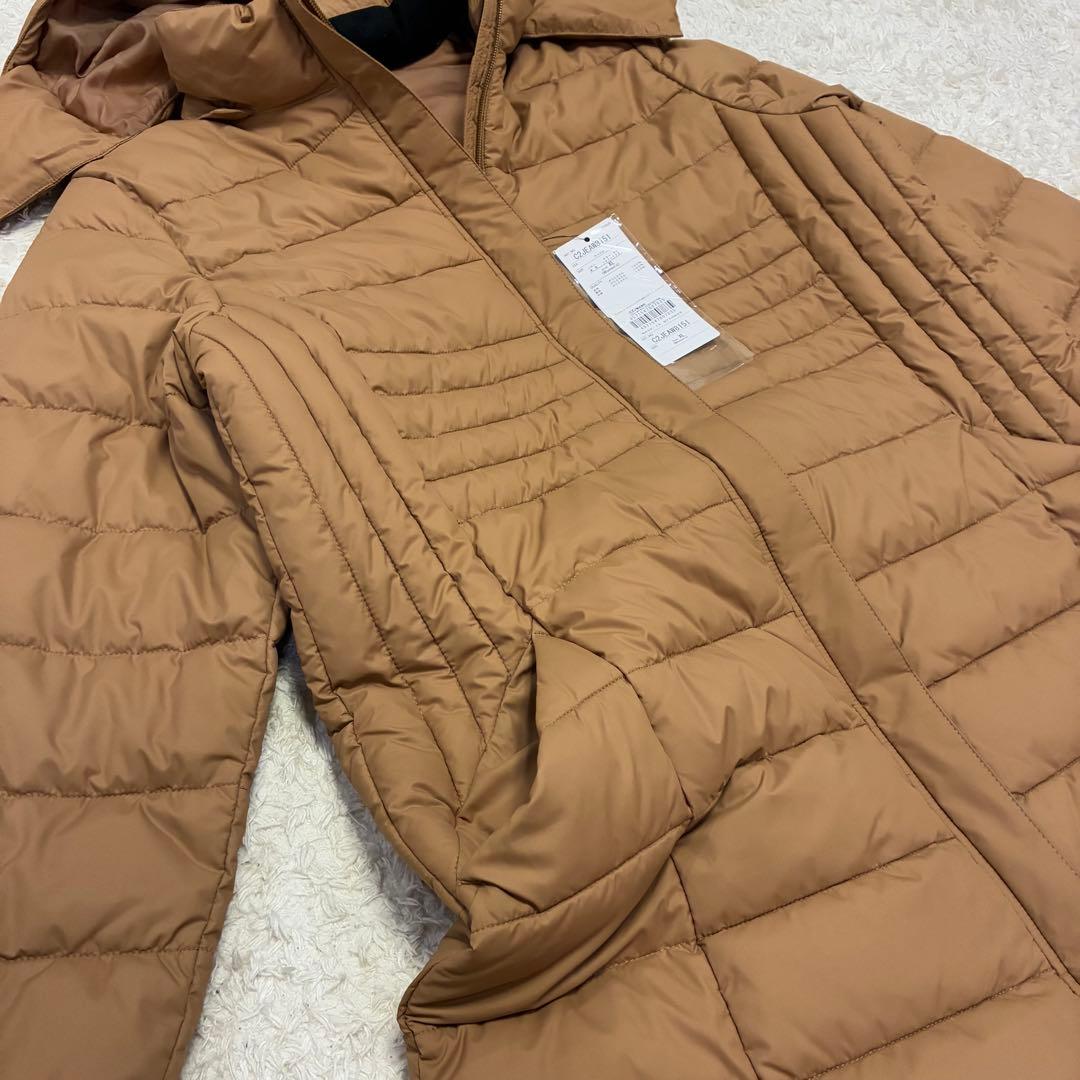 新品タグ付き プレスサーモリフレクションギア中綿ロングコート キャメル XL