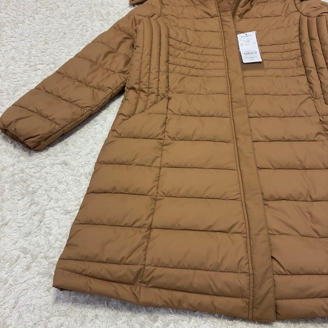 新品タグ付き プレスサーモリフレクションギア中綿ロングコート キャメル XL