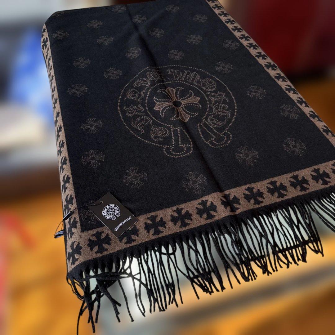 【土日限定特売日】 chクロス 超大判 ストール マフラー 新品 クロムハーツ