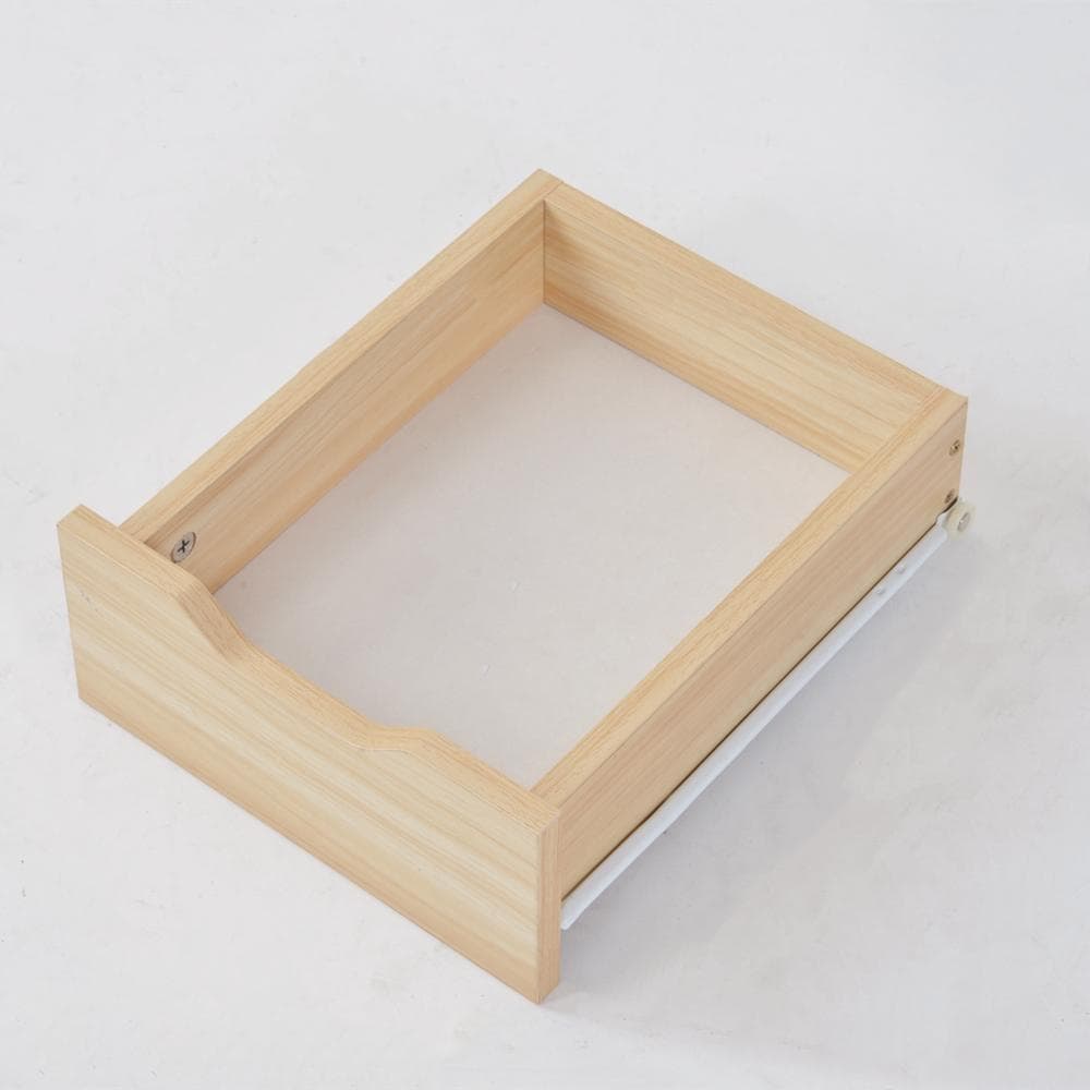 【ホワイト】パソコンデスク 引き出し付き　3段シェルフ付 パソコンデスク 木製