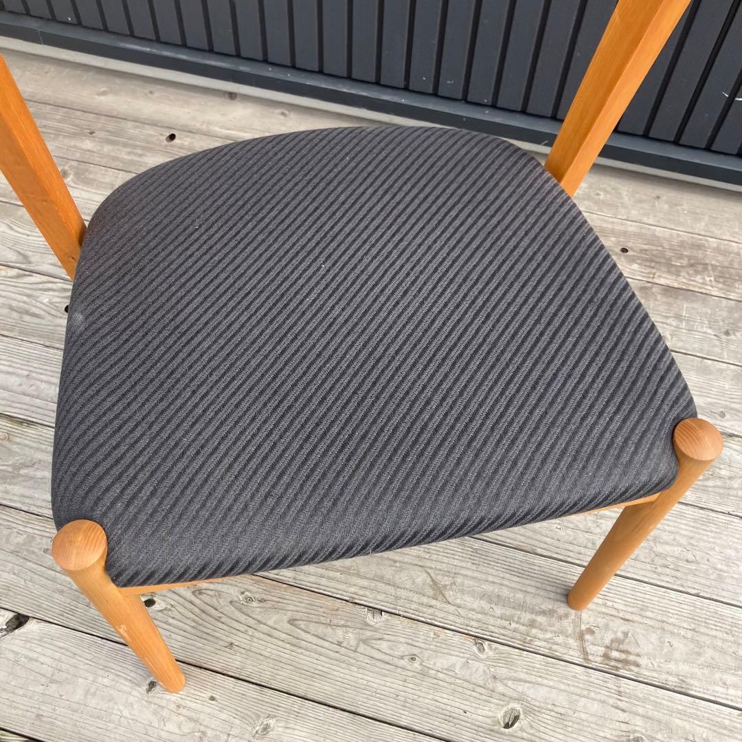 ⑥ 北欧レトロ オーク材 無垢材 ベントウッドチェアー アームチェア 木製椅子