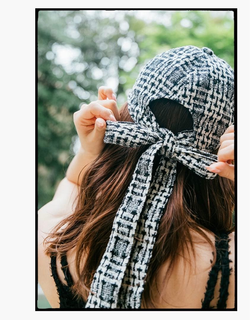 CA4LA MISTREASS チェック柄キャップ