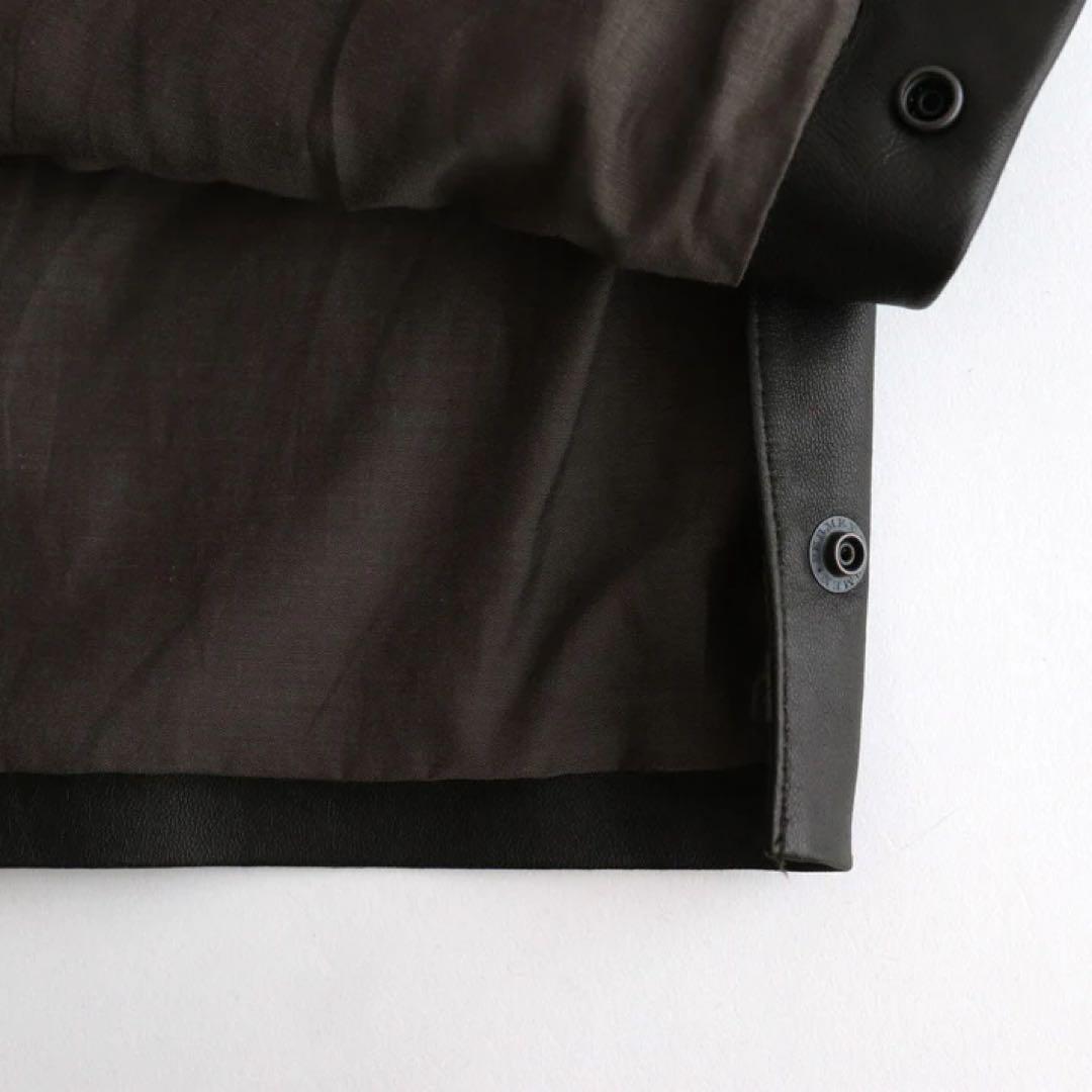 ジャケット・アウター YOKE / Leather Double Breasted Coat 3