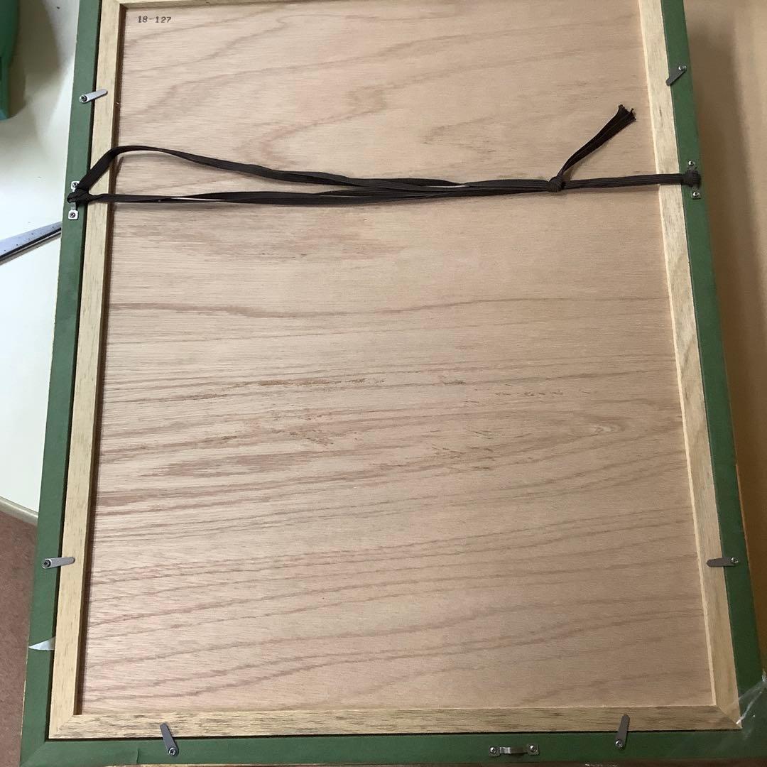 Valerie Daniel ポピー 花の版画 72/80金色フレーム付き