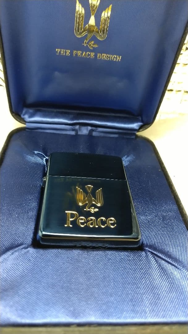 94年製造(X)　イニシャル T.T入り　Peace ZIPPO ライター