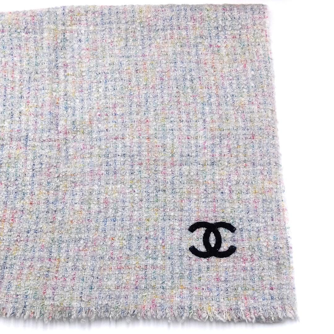 シャネル❤パステルカラー マフラー❤グレー