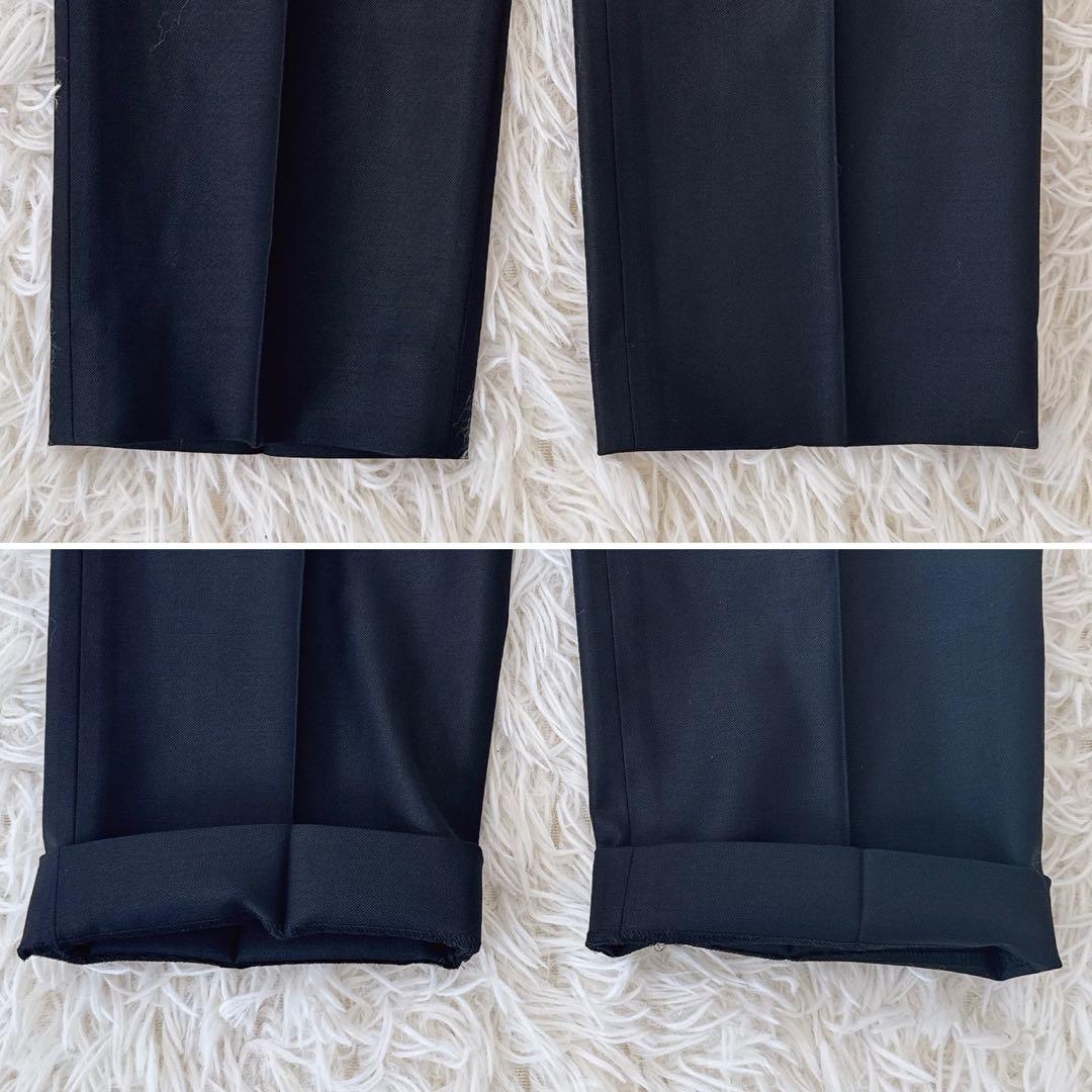 極美品 サイズ40✨カノニコ ユナイテッドアローズ ノーカラー パンツスーツ 紺