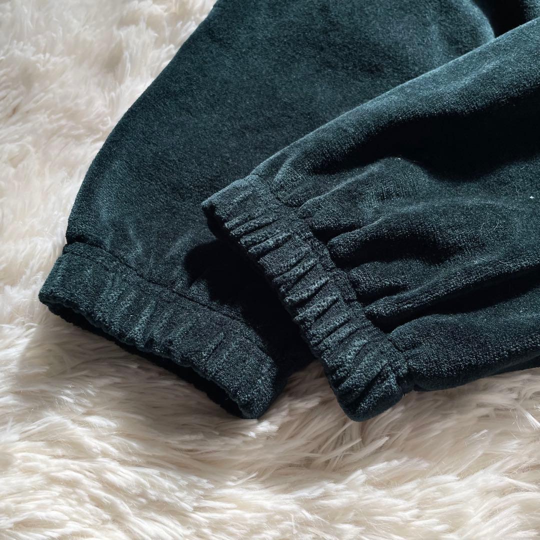 極美品✨ロベルトコリーナ　ベロアブルゾン　Wジップ　紺緑バイカラー　48