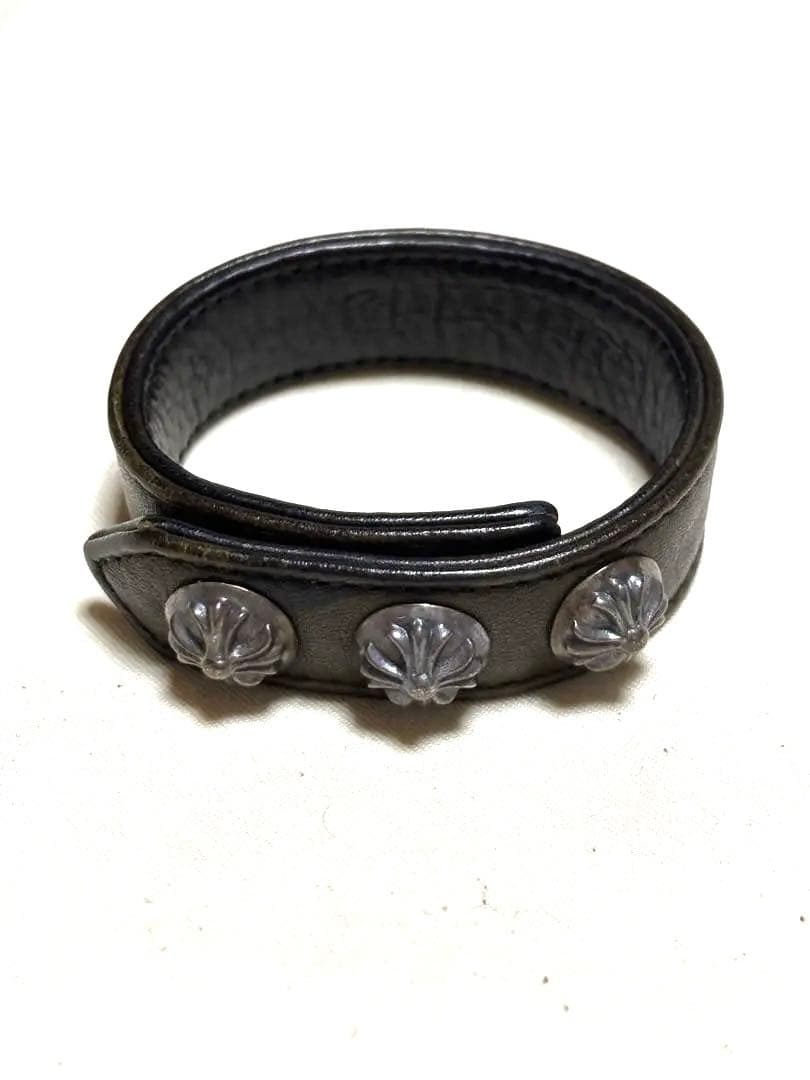 クロムハーツ　レザーブレスレット