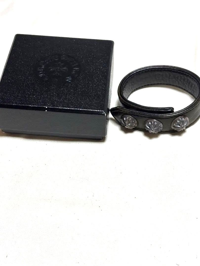 クロムハーツ　レザーブレスレット