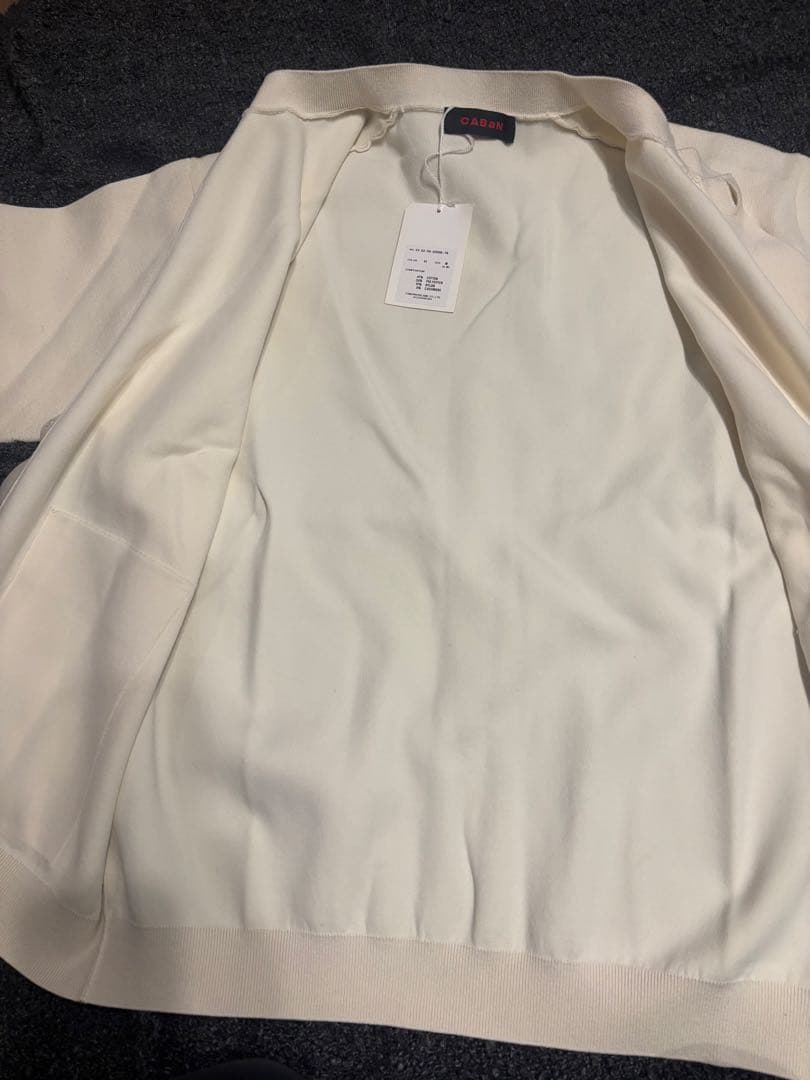 CABAN アイボリー コットンカシミアカーディガン　新品　M