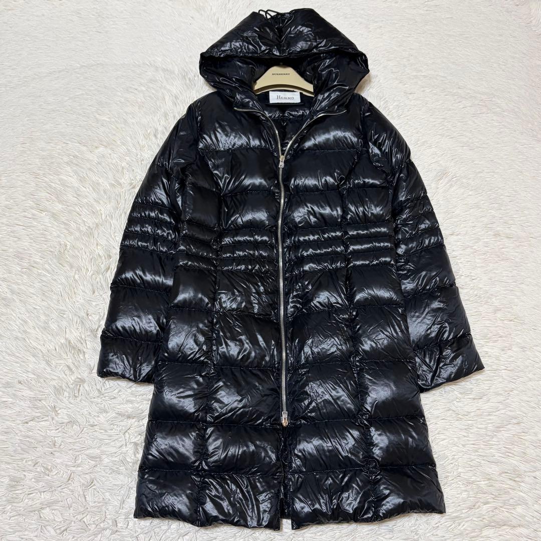 極美品　ヘルノ　Ultralight ダウンコート　ロング丈　フード