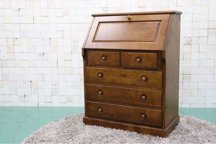 GMFH194○えぞ民芸家具 / 蝦夷民芸家具 クレア ライティングビューロー