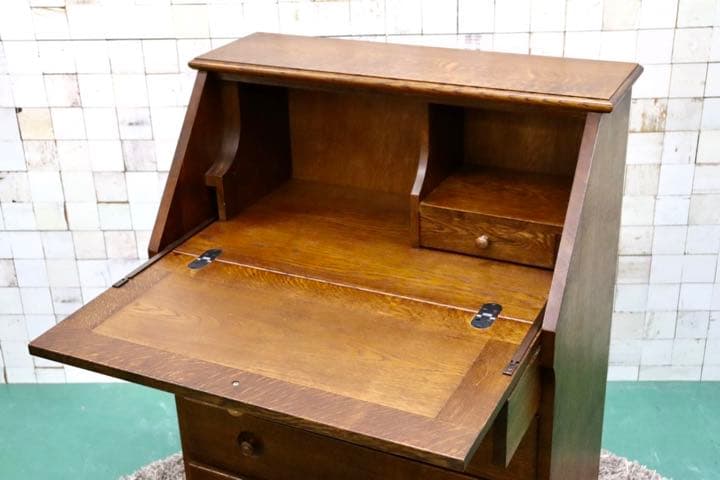 GMFH194○えぞ民芸家具 / 蝦夷民芸家具 クレア ライティングビューロー