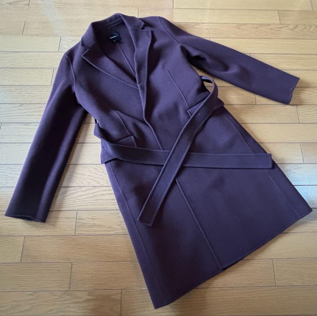 Theory　ダブルフェイスラップコート