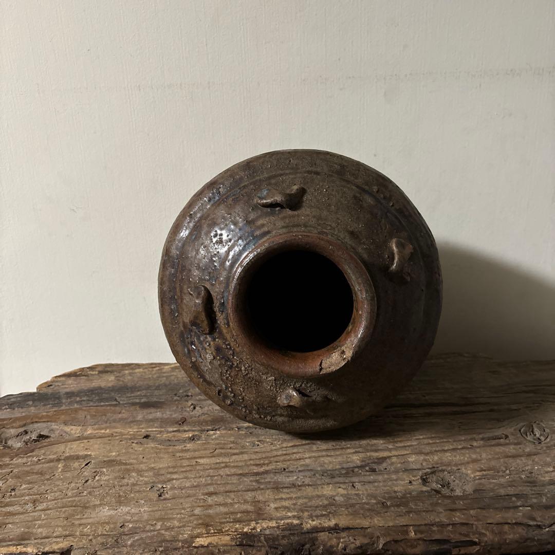 時代壷　古丹波　江戸時代前後頃　古越前　古信楽　古備前　瀬戸　骨董　花器検:李朝