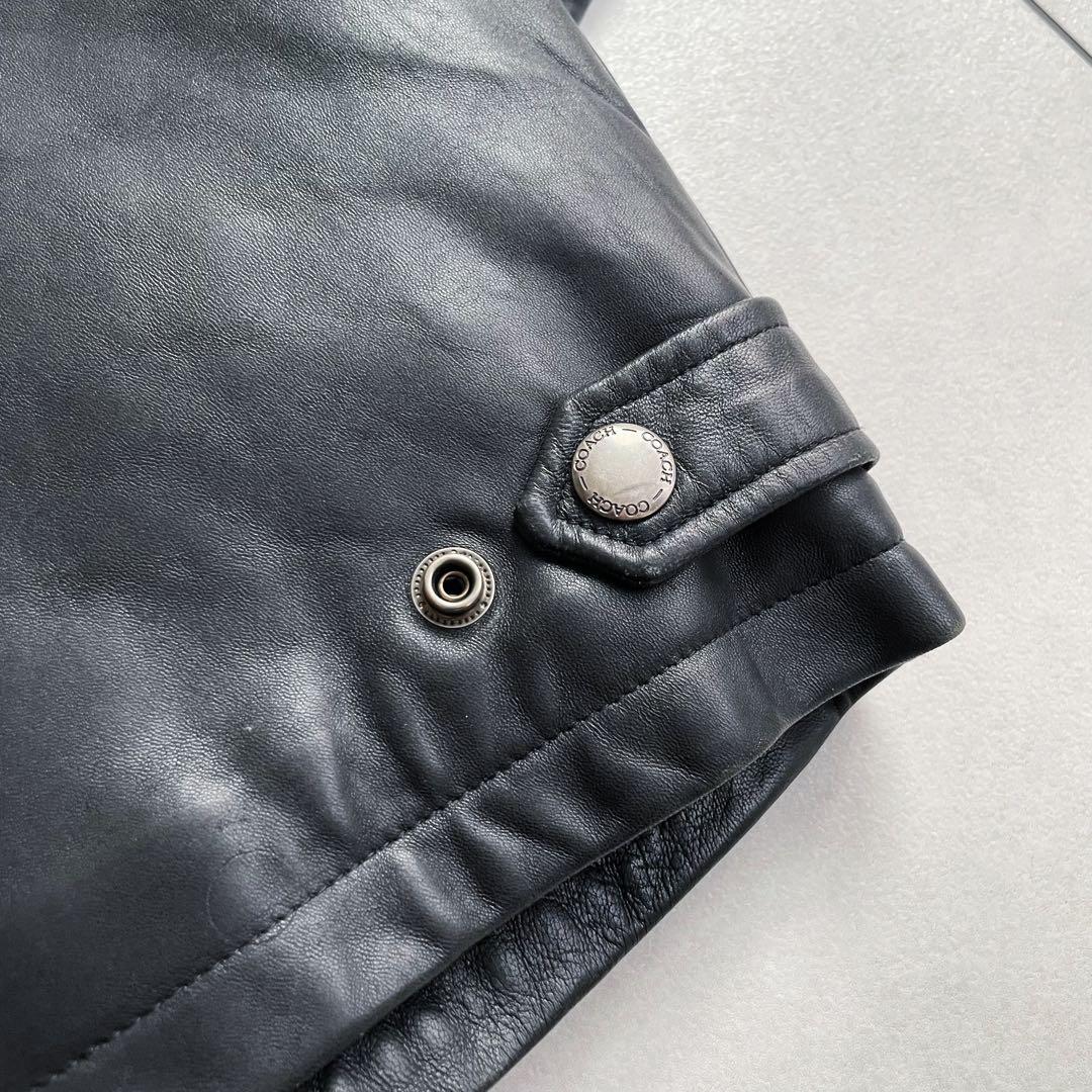 【COACH】ビンテージ ジップアップ レザージャケット
