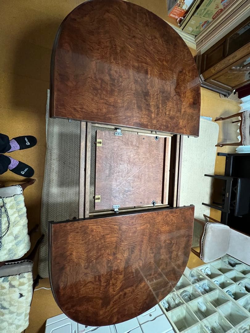 マルニ木工　エクステンションダイニングテーブル　オーバル　引取り可